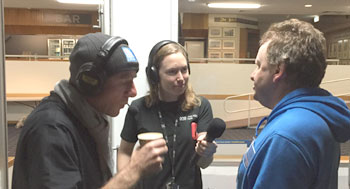 James Lush interviewing Barry Felstead on ABC radio. Barry raised $120k+